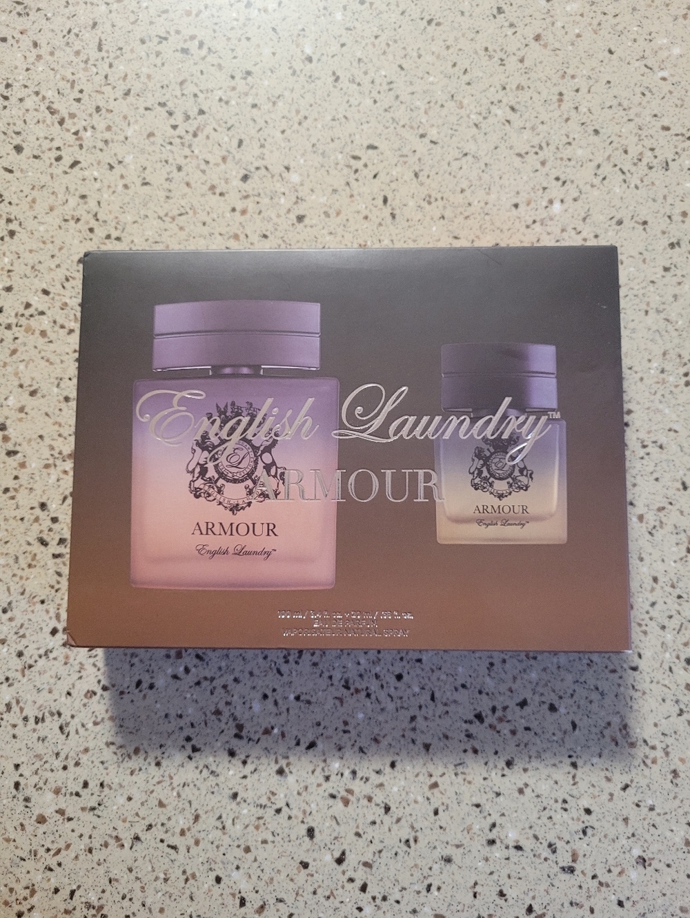 English Laundry Armour EDP Men Fragrance 3.4 oz + .68 oz Travel Spray Gift Set